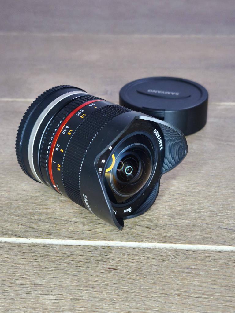 Samyang 8mm 2.8 (Sony), Enlèvement, Comme neuf, Objectif fisheye grand angle