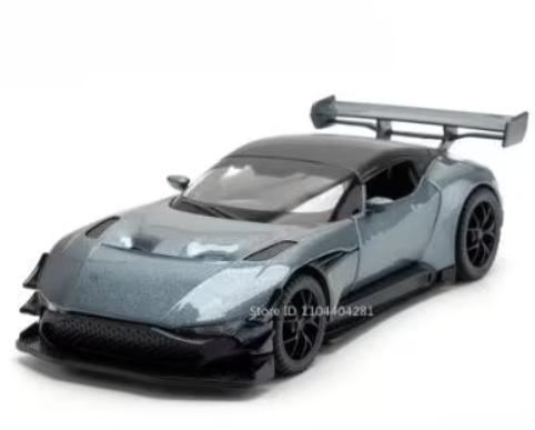 DieCast model metaal Aston Martin Vulcan (1:32) - Zwart, Ophalen of Verzenden, Nieuw