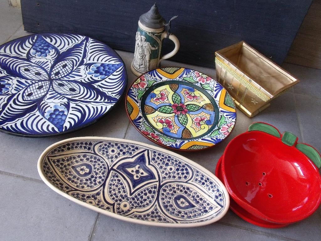 plats et décorations à 5€ pièce, Enlèvement, Utilisé