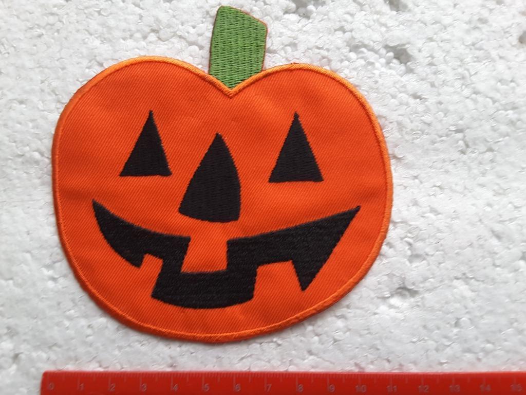applique ou écusson motif citrouille orange halloween 11,5cm, Enlèvement ou Envoi, Neuf