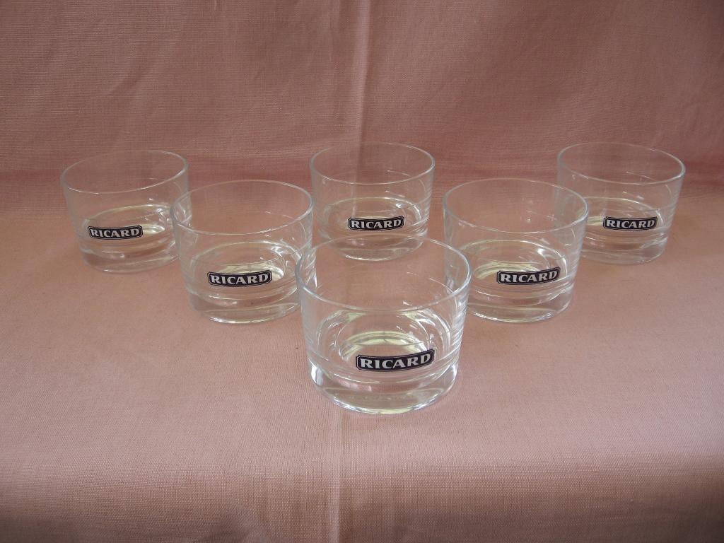 Ricard 7 verres à tapa, Collections, Enlèvement ou Envoi, Comme neuf, Ustensile