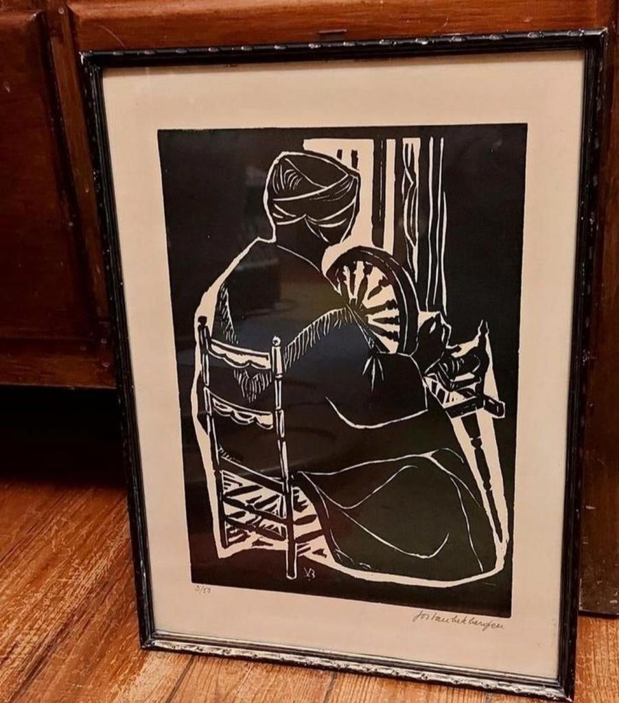 Litho Jos Vanbekbergen, Antiek en Kunst, Ophalen of Verzenden