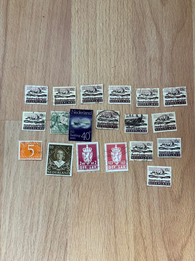 Set postzegels uit Nederland, Ophalen of Verzenden, Na 1940, Gestempeld