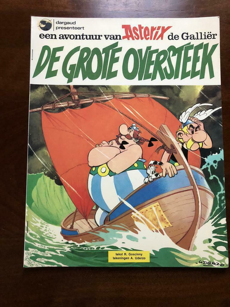 Asterix, nr 22, De grote oversteek, 1976, Gelezen, Dargaud, Eén stripboek, Ophalen of Verzenden