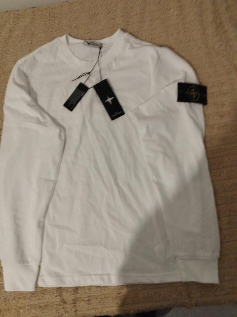 T-shirt blanc Stone Island taille M, Neuf, Stone island, Enlèvement ou Envoi, Blanc