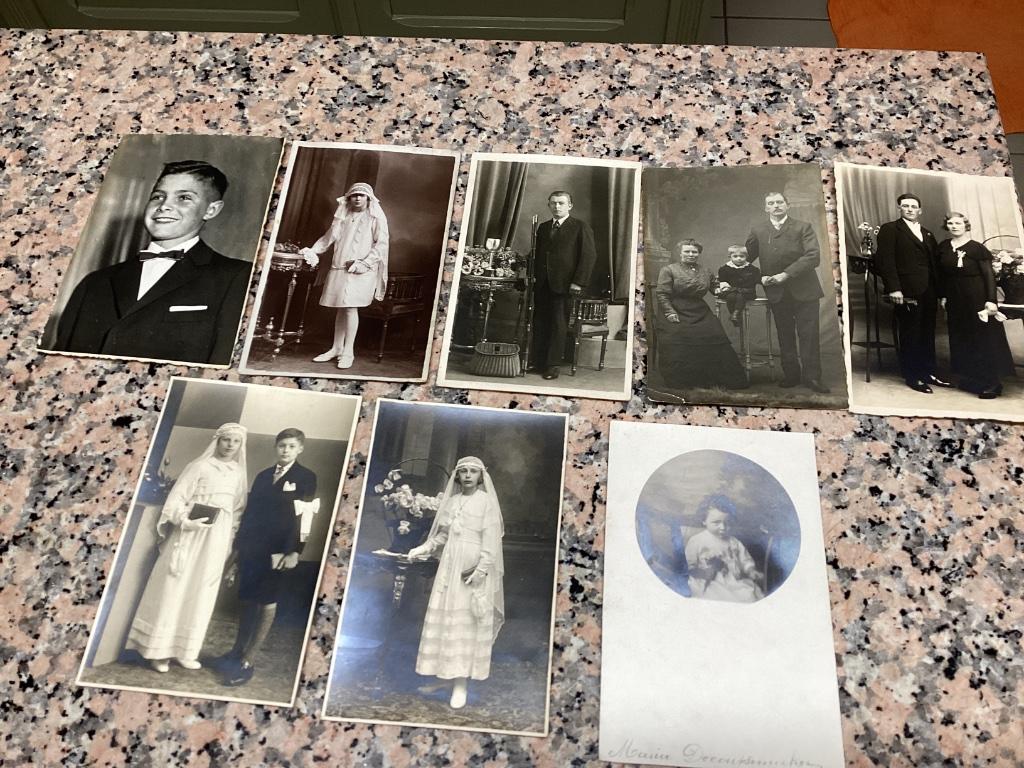 Lot van 8 oude kabinet foto’s, Verzamelen, Foto's en Prenten, Ophalen of Verzenden, Voor 1940, Gebruikt, Foto