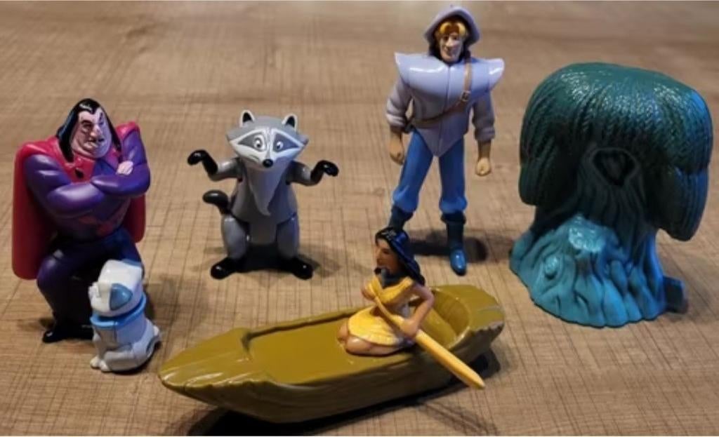 Pocahontas: 5 verzamelfiguren (1995), Enlèvement ou Envoi, Pocahontas ou Petite Sirène, Utilisé, Statue ou Figurine