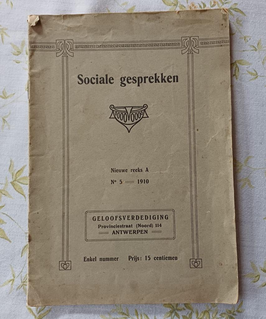 Sociale Gesprekken - Geloofsverdediging nr 5 - 1910, Ophalen, Christendom | Katholiek