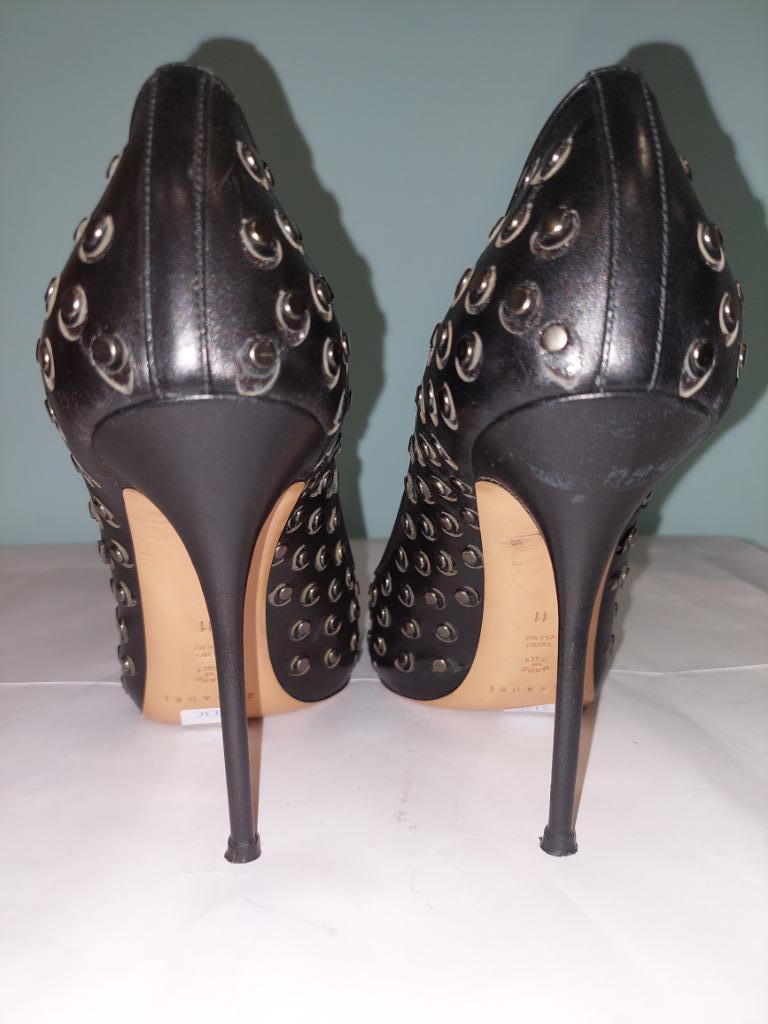 513C* Casadei - sexy escarpins noirs cuir (41), Escarpins, Comme neuf, Casadei, Noir