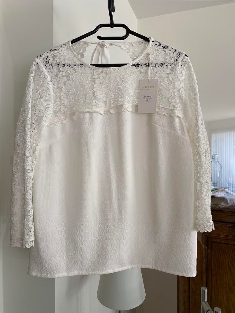 Superbe chemisier neuf taille  38, Enlèvement ou Envoi, Neuf, Taille 38/40 (M), Blanc