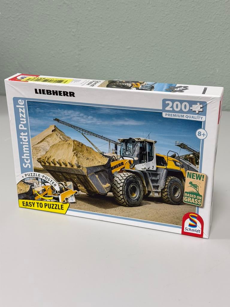 Schmidt Liebherr Puzzle, chargeuse L580 200 pièces + affiche, Hobby & Loisirs créatifs, Sport cérébral & Puzzles, Neuf, Puzzle