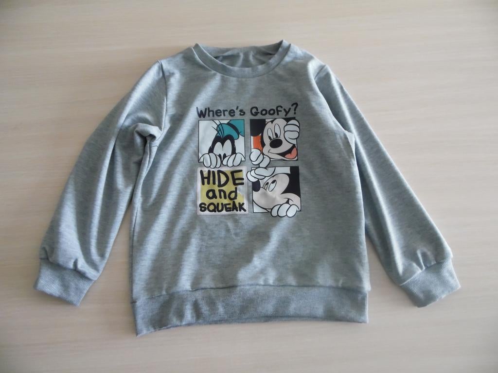 SWEAT    MICKEY   DINGO    DISNEY     NEUF, Enfants & Bébés, Vêtements enfant | Taille 116, Garçon, Enlèvement ou Envoi, Pull ou Veste
