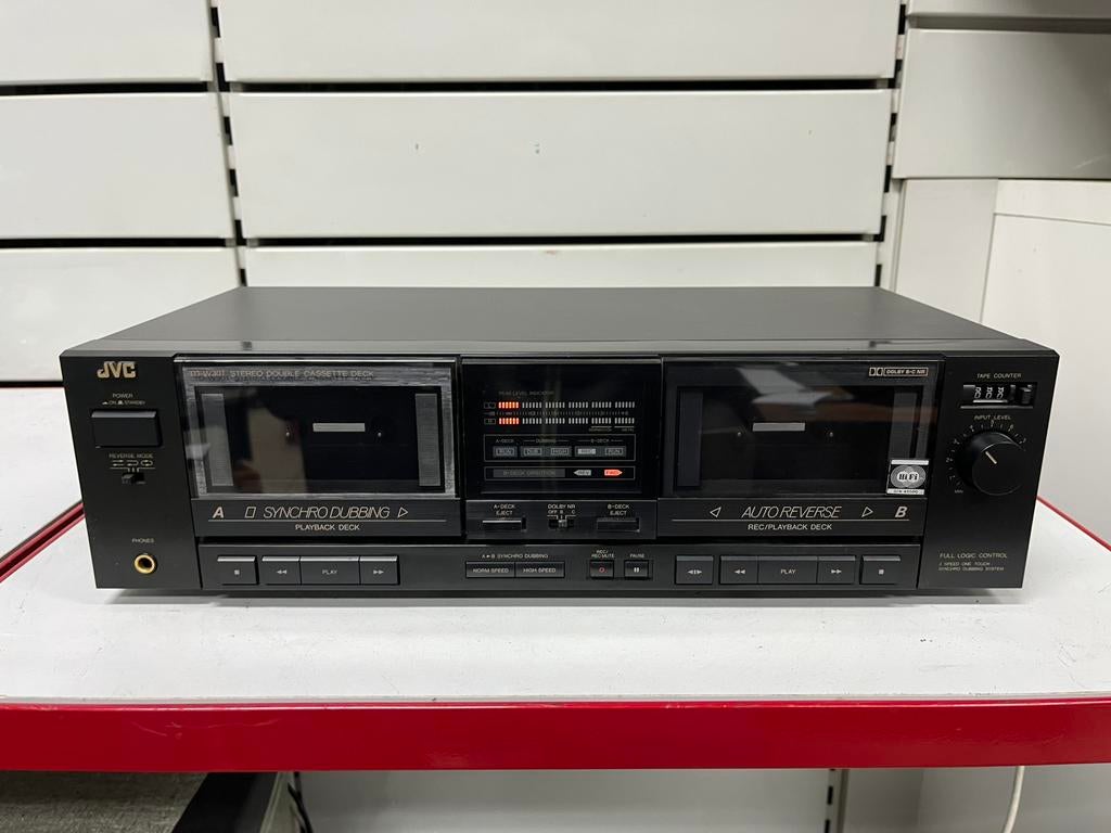 JVC TD-W301 – Double lecteur cassette – Dolby B/C – 90’s, Enlèvement ou Envoi, Double, JVC, Auto-reverse