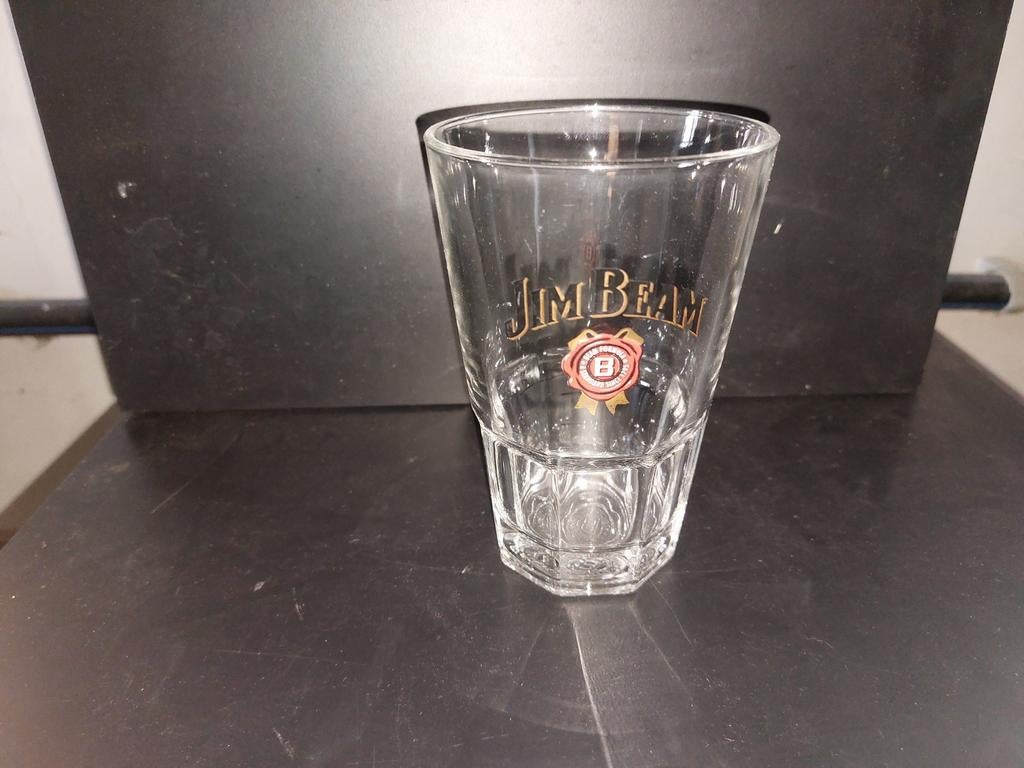 Jim Beam wiskey cola glas, Verzamelen, Ophalen of Verzenden, Zo goed als nieuw, Borrel- of Shotglas