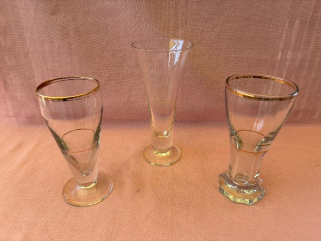 3 vintage picon, pastis glaasjes, Ophalen of Verzenden