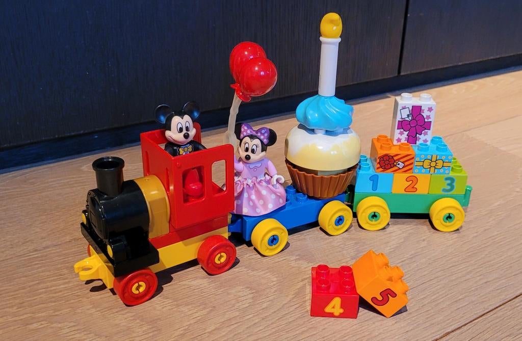 Lego Duplo 10597 - Mickey en Minnie verjaardagstrein, Ophalen of Verzenden, Zo goed als nieuw