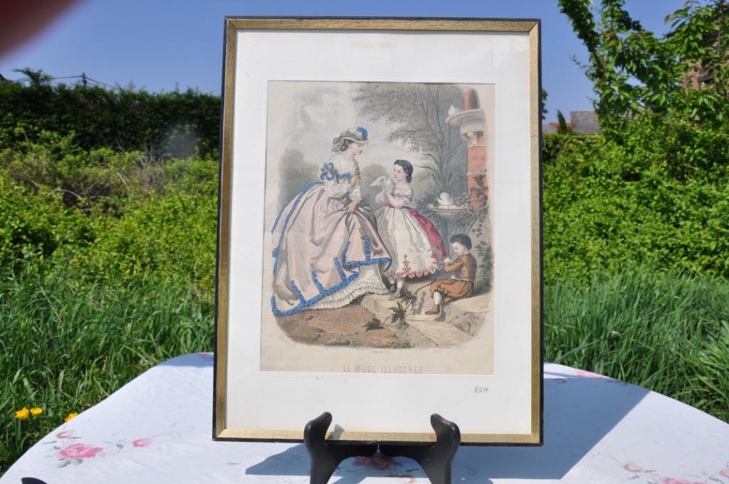 §  cadre avec la mode illustrée 1864 (5), Enlèvement ou Envoi