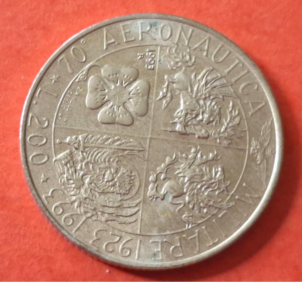 Italiaanse munt - 200 lire - 1993, Verzenden, Italië, Losse munt