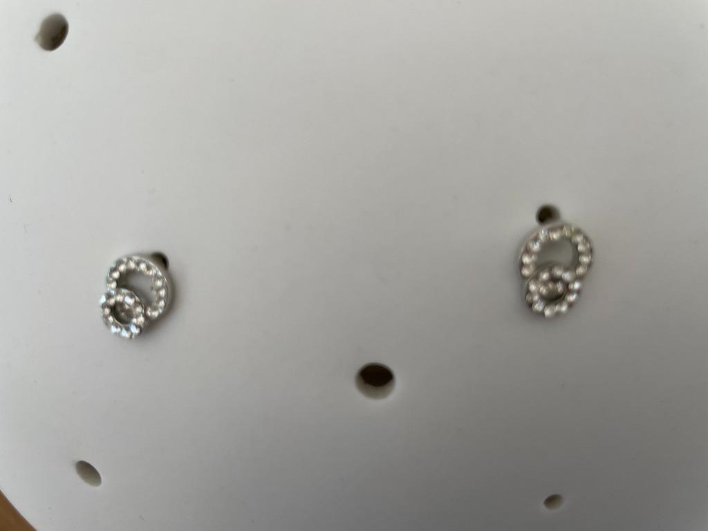 strass steentjes oorbellen, Overige materialen, Ophalen of Verzenden, Zo goed als nieuw, Knopjes of Stekers