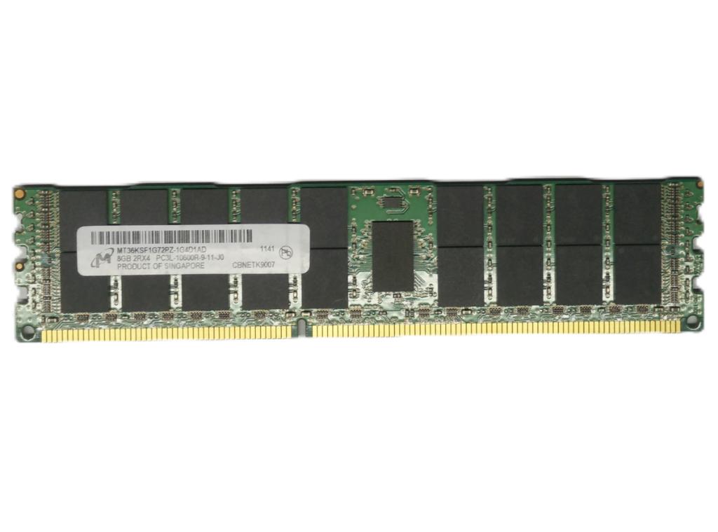 Micron 8GB PC3L-10600R DDR3-1333MHz (MT36KSF1G72PZ-1G4D1AD), 8 GB, DDR3, Enlèvement, Serveur
