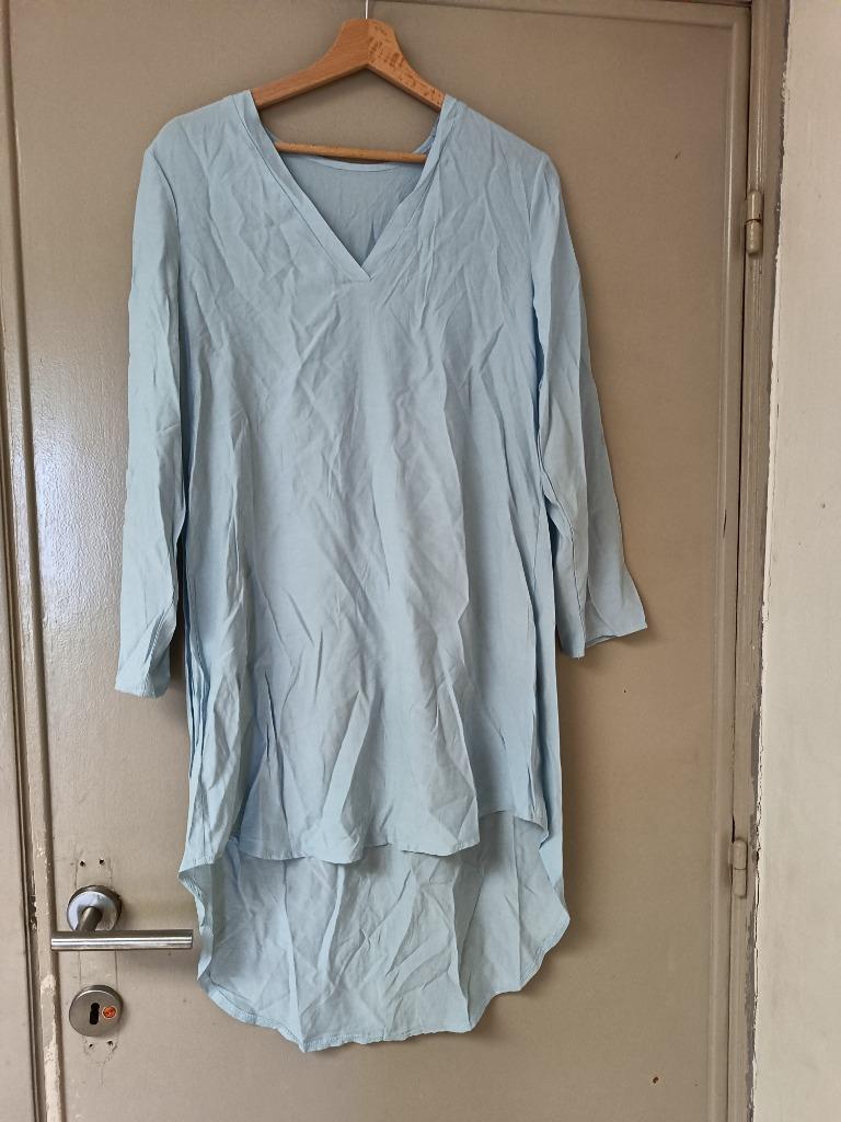 Hemdjurk maat Small, Kleding | Dames, Jurken, Blauw, Ophalen of Verzenden, Zo goed als nieuw, Maat 36 (S)
