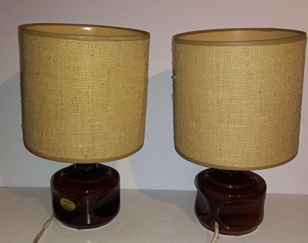 2 lampes de chevet porcelaine de Bruxelles, Overige materialen, Vintage, Ophalen of Verzenden, Zo goed als nieuw