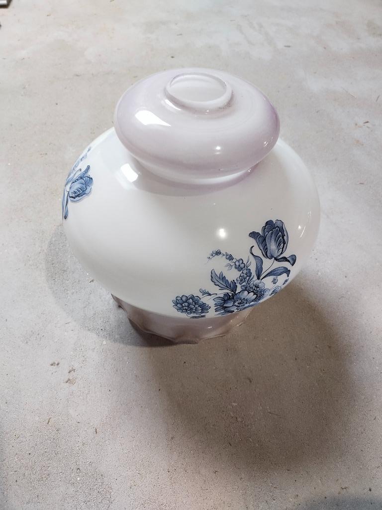 Cloche pour luminaire, verre opalescent - Vintage (1970), Enlèvement ou Envoi