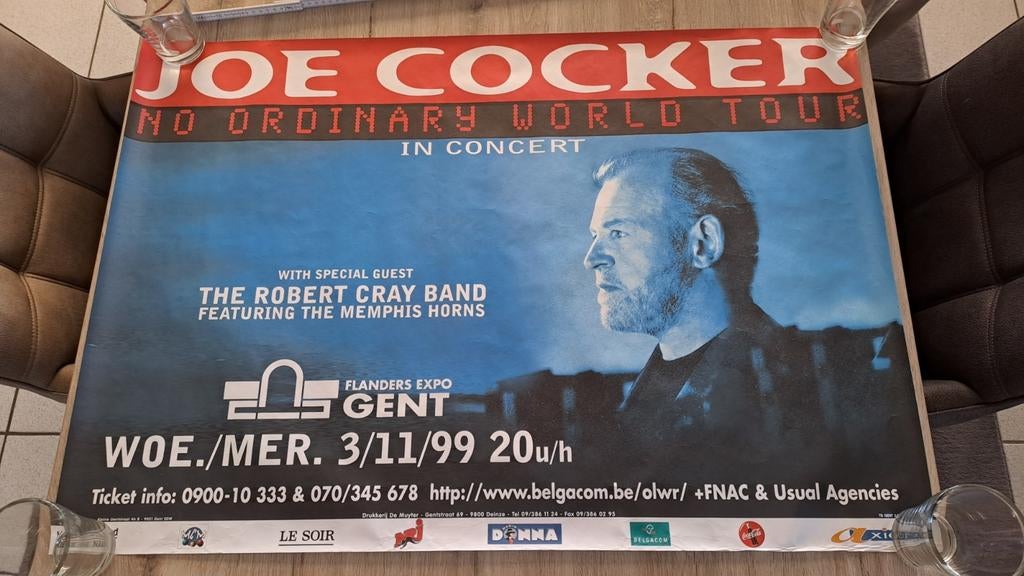 Concertposter Joe Cocker, Collections, Enlèvement ou Envoi, Comme neuf