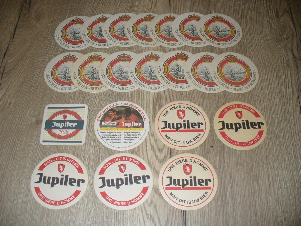 Bierkaartjes Jupiler + Haacht, Enlèvement ou Envoi, Utilisé, Sous-bock, Jupiler
