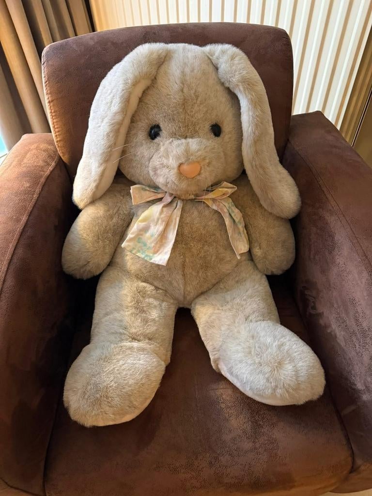 Grand Lapin Vintage Dakin 1991  environ 80 cm, Verzamelen, Ophalen of Verzenden, Gebruikt