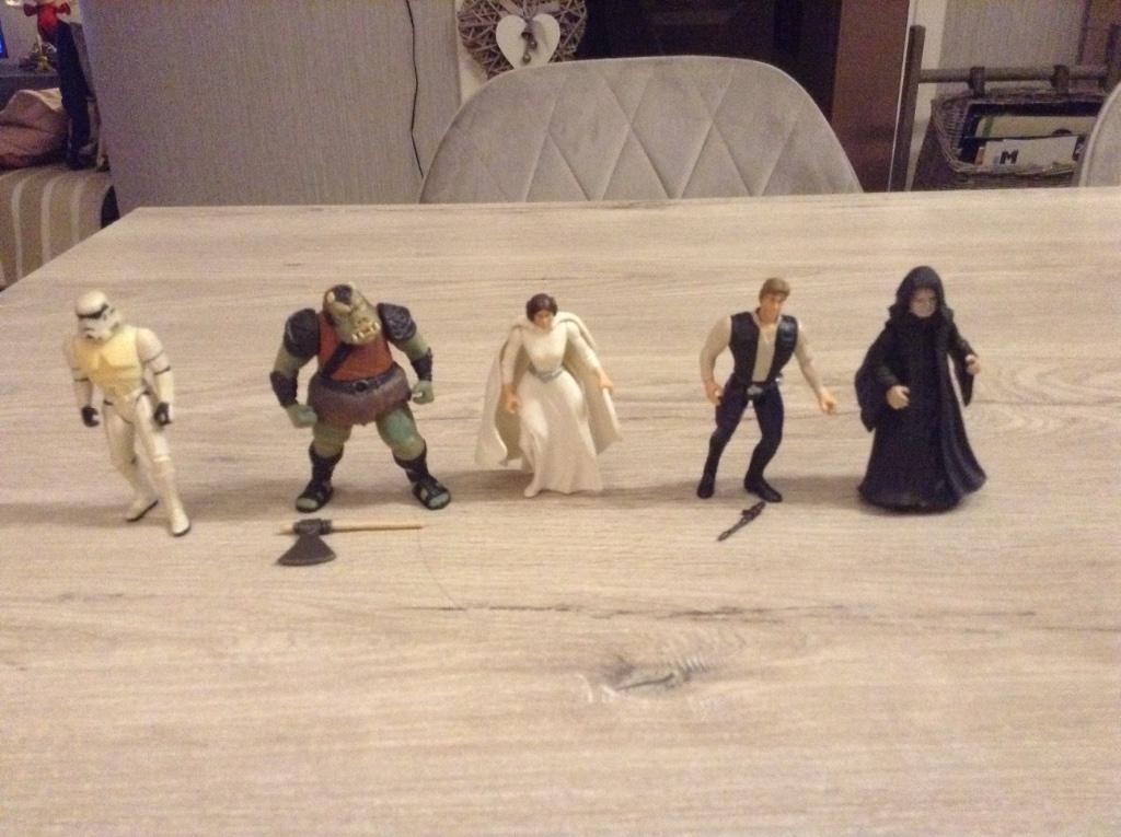 Star Wars verschillende characters (Kenner) (1983) (8-10 cm), Ophalen of Verzenden, Gebruikt, Actiefiguurtje