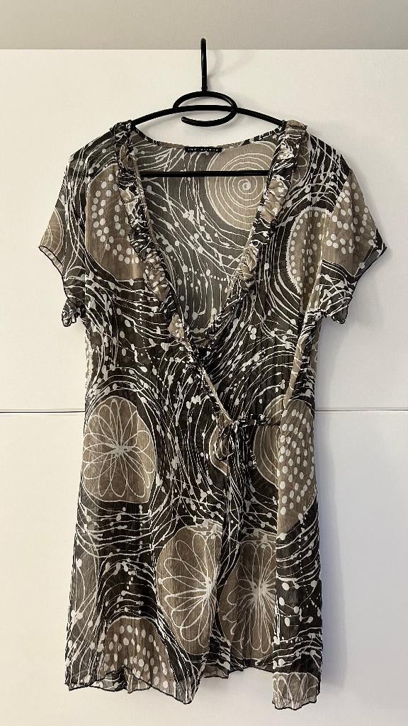 Rhétorique bruine T-shirt / blouse met print, Manches courtes, Taille 46/48 (XL) ou plus grande, Enlèvement ou Envoi, Comme neuf