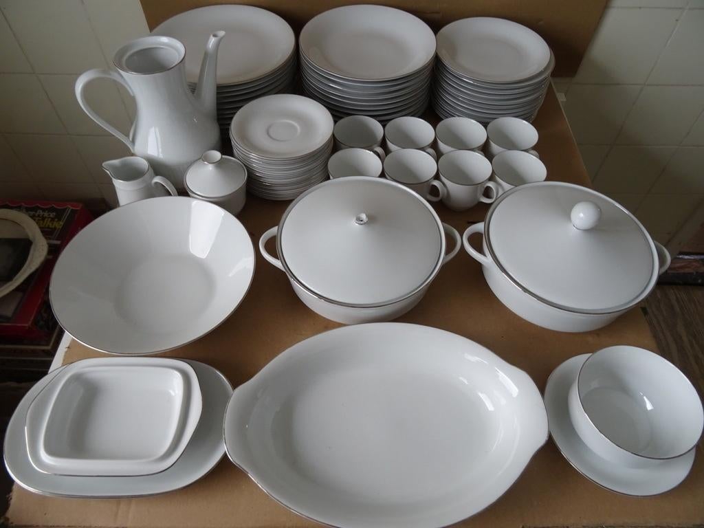 Vintage servies Bavaria Vohenstrauss Johan Seltmann 67delig, Ophalen, Gebruikt, Onbekend, Bavaria Vohenstrauss