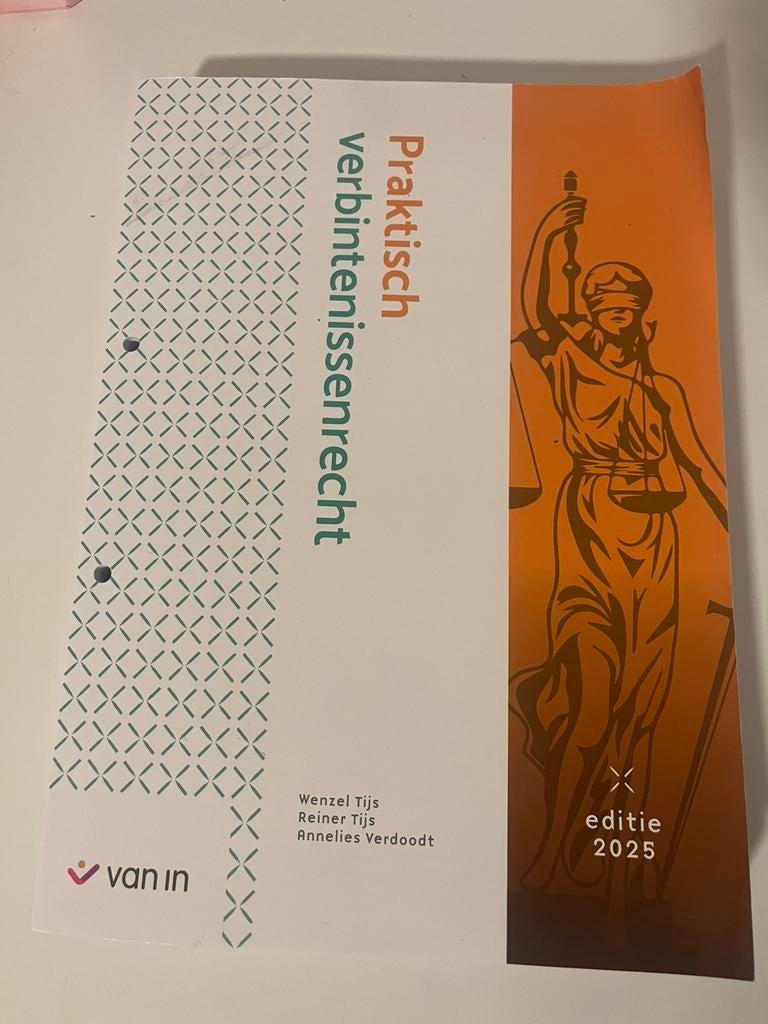 Praktisch verbintenissenrecht - 2025, Enlèvement ou Envoi, Neuf, Autres niveaux, Autres matières