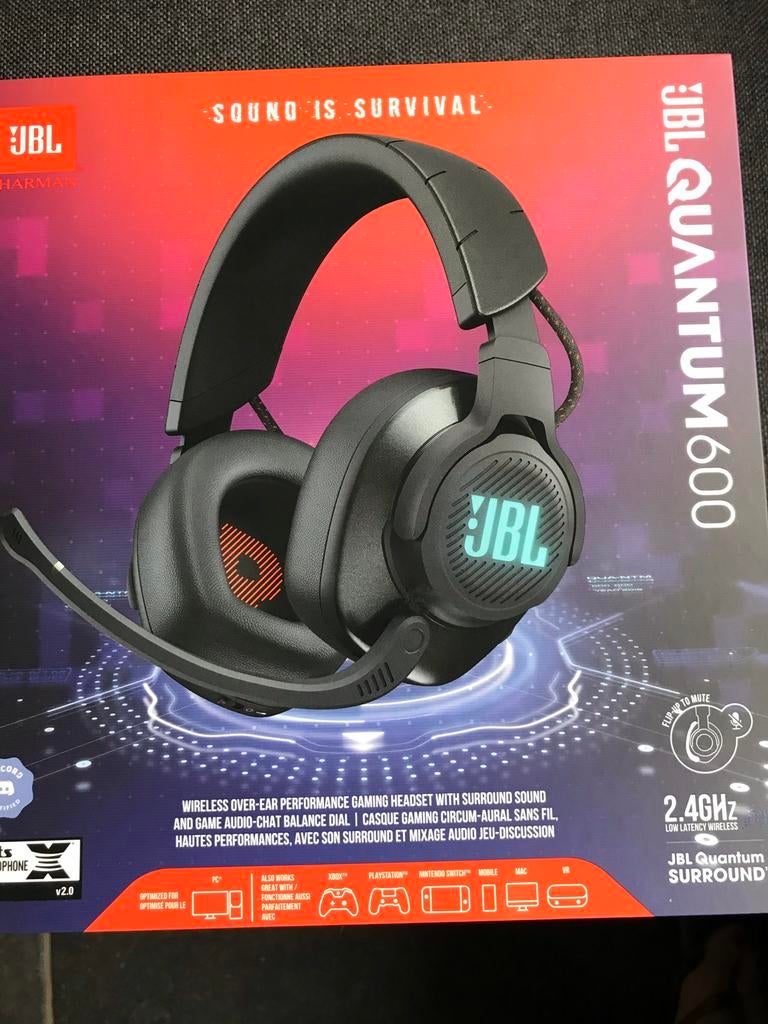 Casque neuf gaming JBL Quantum 600 sans fil, Casque gamer, Neuf, Sans fil, JBL