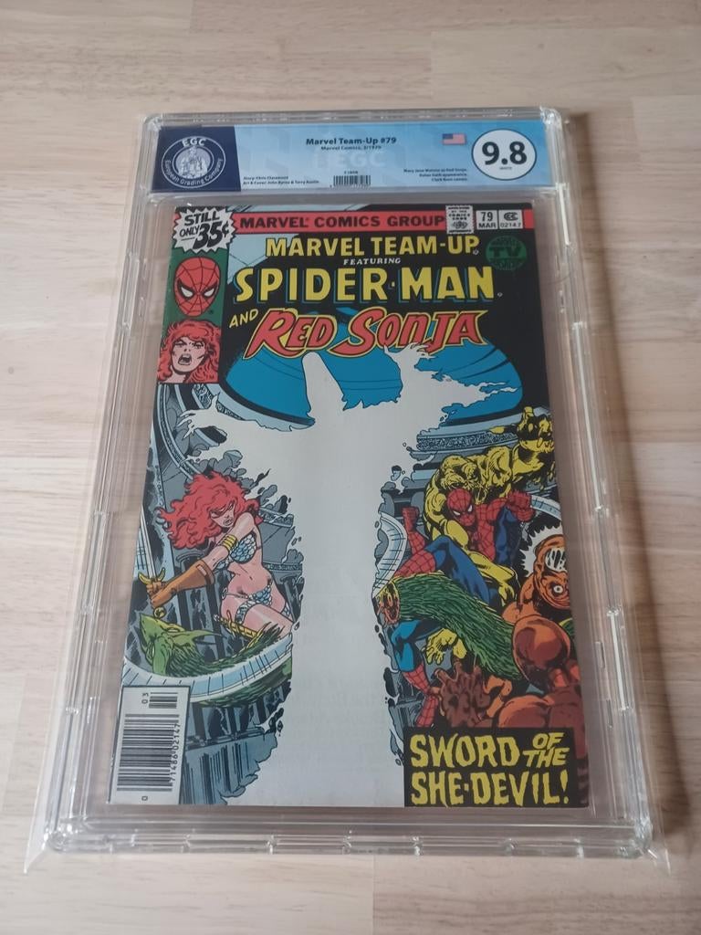 Spiderman and Red Sonja 1979 graded comic, Enlèvement ou Envoi, Comme neuf