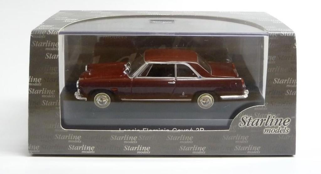 1:43 Starline Lancia Flaminia Coupé 3B 1962 rood, Enlèvement ou Envoi, Comme neuf, Voiture