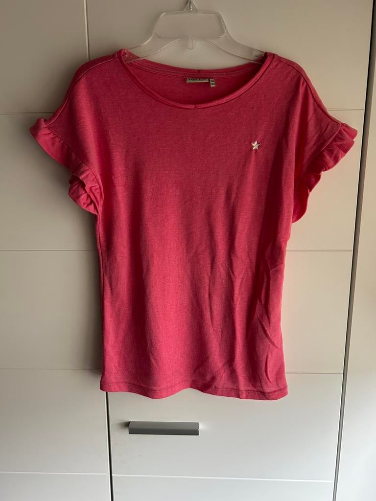 Koraalroze t-shirt Like Flo maat 164, Ophalen of Verzenden, Zo goed als nieuw
