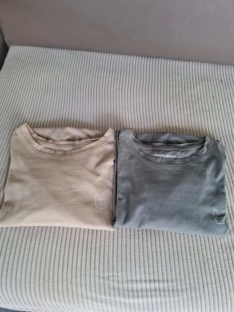 2 heren t-shirts van jack& jones mt.M 4€/st., Vêtements | Hommes, T-shirts, Beige, Jack&Jones, Comme neuf, Enlèvement