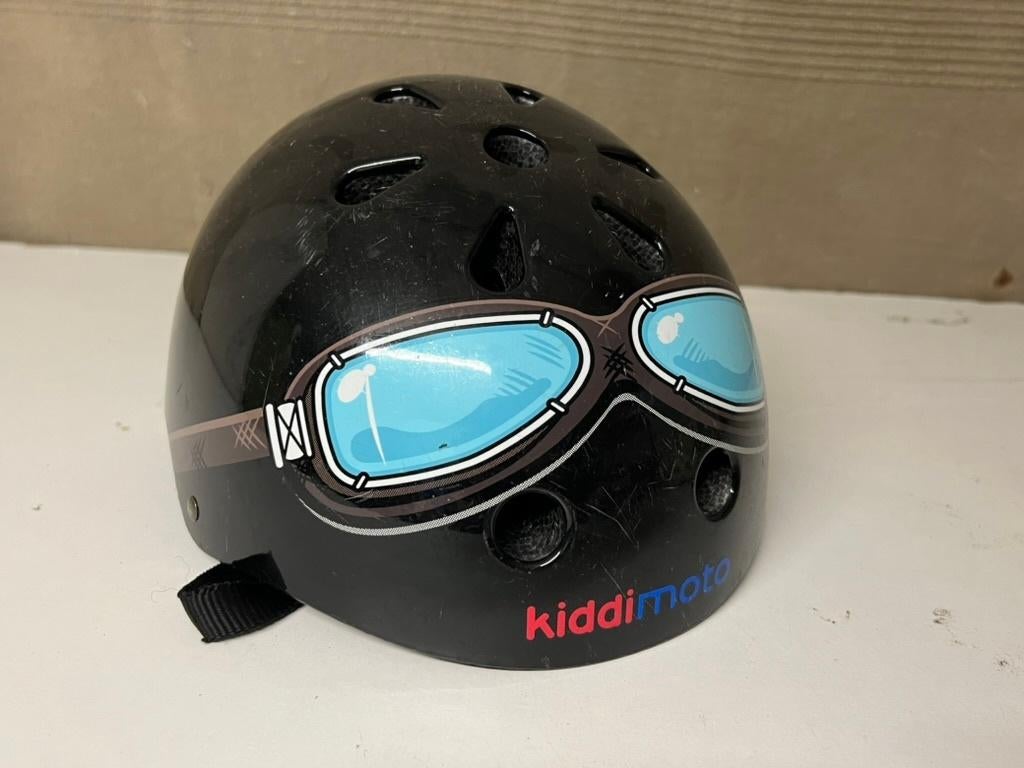 Casque de vélo pour enfant 48—53 cm - lunettes pilotes, Vélos & Vélomoteurs, XS, Garçon, Enlèvement ou Envoi, Kiddi moto