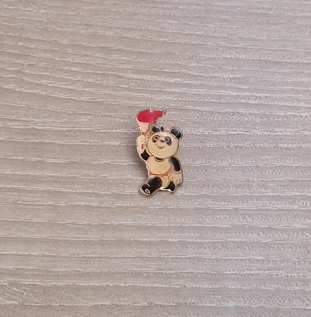 PIN - OLYMPISCHE SPELEN - JEUX OLYMPIQUES - PANDA, Collections, Envoi, Utilisé, Sport, Insigne ou Pin's