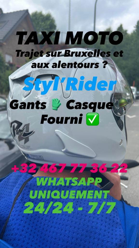 TAXI MOTO BRUXELLES 7/7 24/24