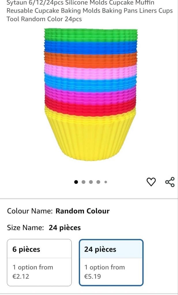 Moules à cupcakes et muffins  (24 pièces). (5 lots), Enlèvement ou Envoi, Neuf