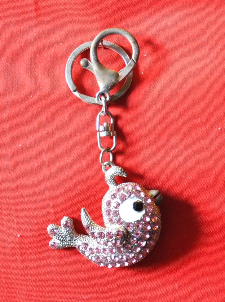 porte cles oiseau avec brillant rose, Enlèvement ou Envoi, Utilisé, Animal et Nature