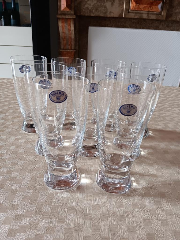 Bohemia longdrinkglazen in kristal, Enlèvement ou Envoi, Comme neuf