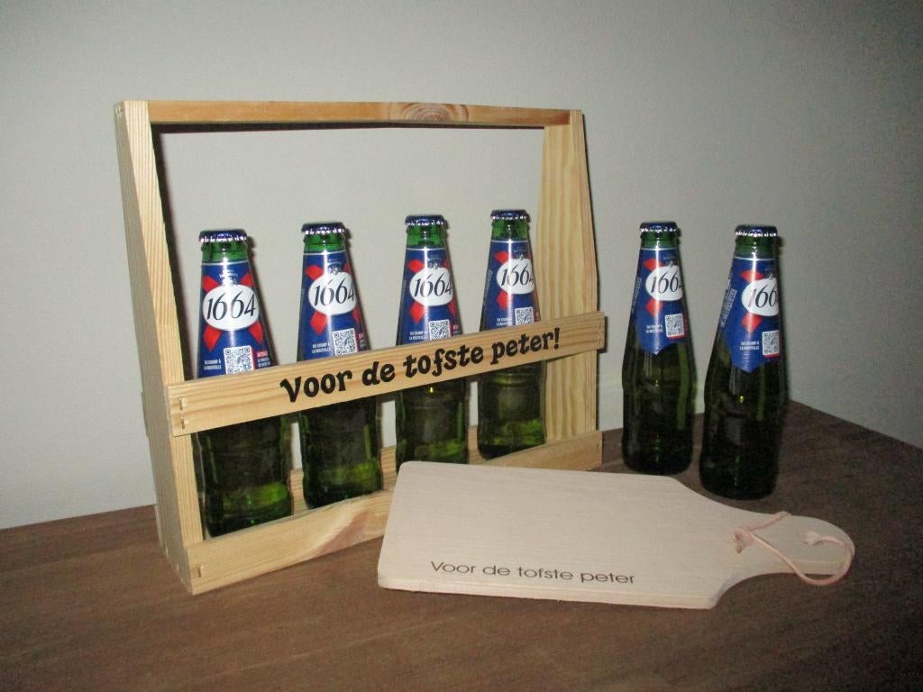 Gepersonaliseerd liefste peter bierdrager snijplank broodpl, Kinderen en Baby's, Kraamcadeaus en Geboorteborden, Nieuw, Ophalen of Verzenden