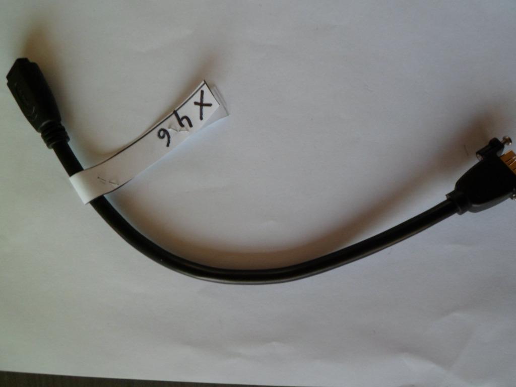 Adapter HDMI naar HDMI Port Female(doorvoersnoer) Gold Plat., Ophalen, Zo goed als nieuw
