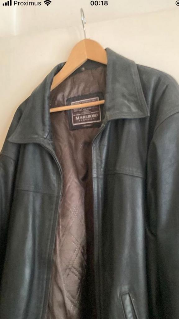 Veste en cuir Marlboro, Enlèvement, Comme neuf