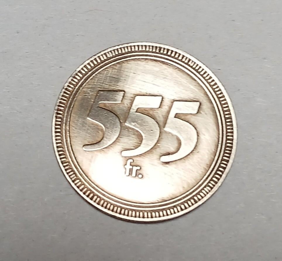 Penning 555frank-Y632, Ophalen of Verzenden