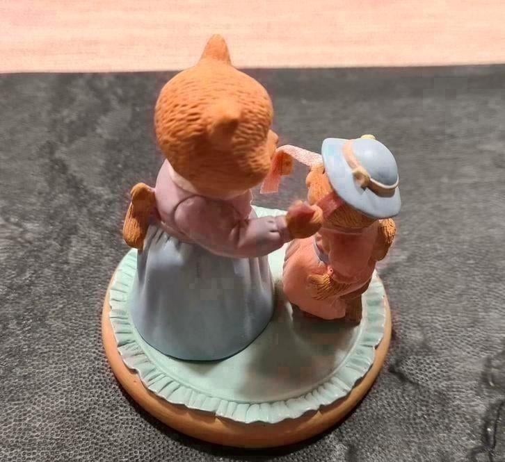 Beeldje poezenmama en -dochtertje "Russ", Ophalen of Verzenden, Zo goed als nieuw, Dier